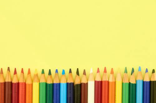 Colorful Pencils Background Free Photo