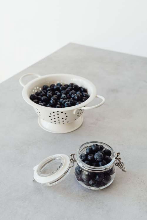 Fresh delicious blueberries