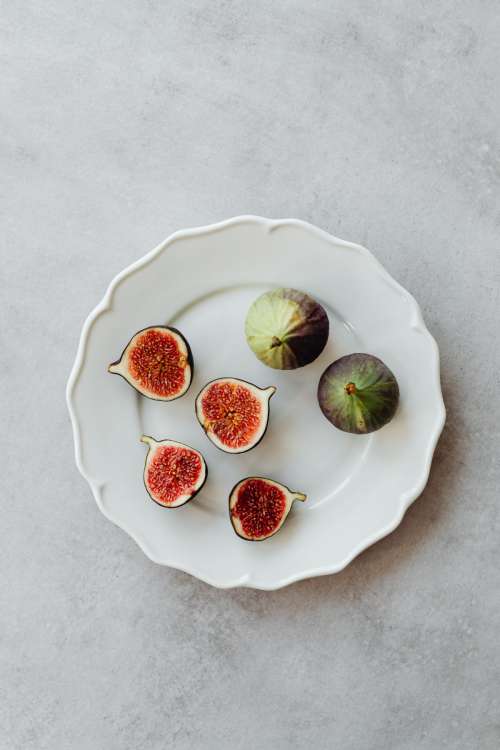 Beautiful and fresh red coloured figs