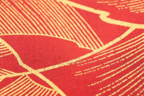 Red Gold Fabric No Cost Stock Image