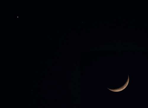 Moon Night Sky No Cost Stock Image