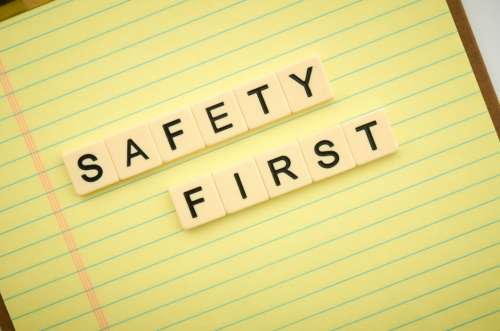 Safety Text Background No Cost Stock Image