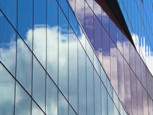 Glass Wall Building No Cost Stock Image