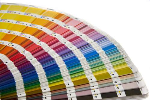 Color Swatches Book No Cost Stock Image