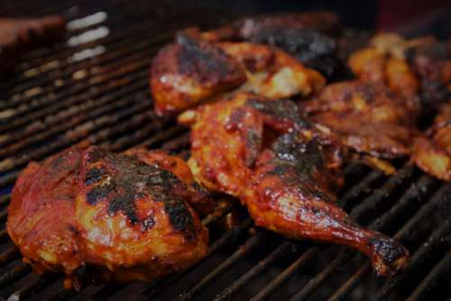 Grilled Chicken Meat No Cost Stock Image
