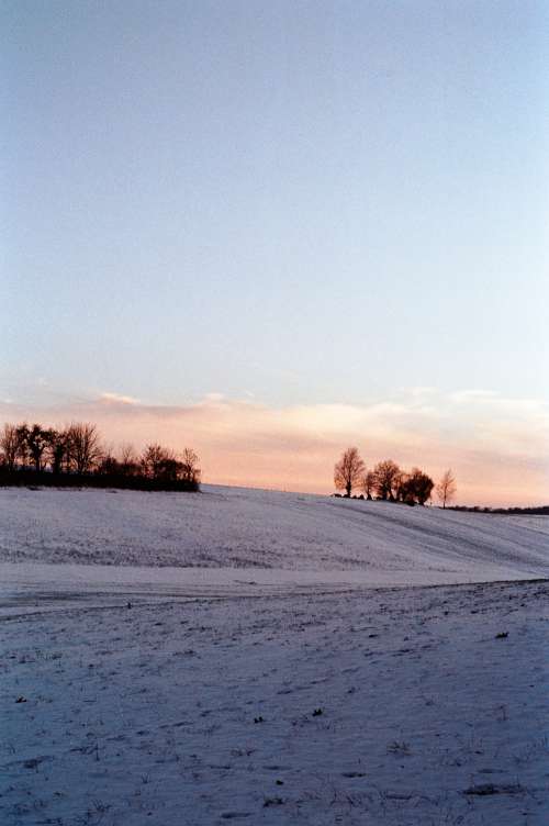 Snowy countryside