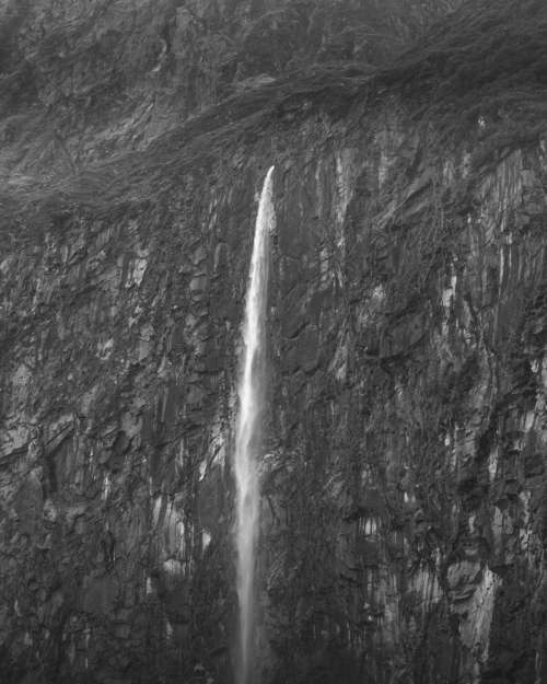 Dark waterfall