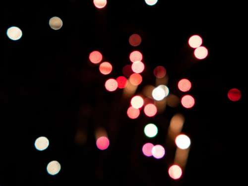Festive Bokeh Lights No Cost Stock Image
