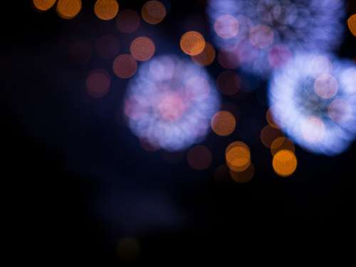 Bokeh Colored Lights No Cost Stock Image