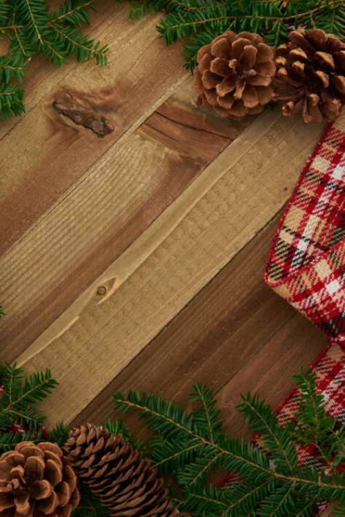 Holiday Wood Background No Cost Stock Image