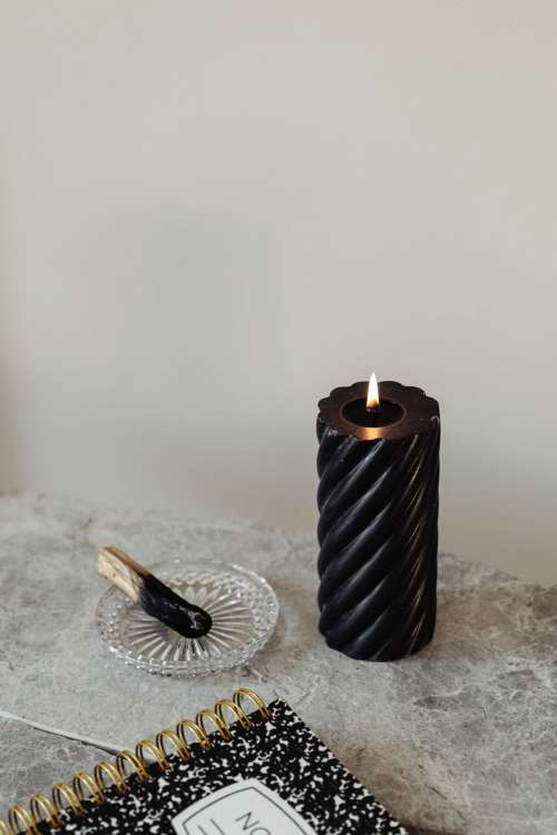 Black aesthetic - candle
