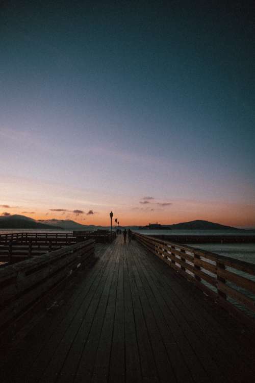 Wooden dock