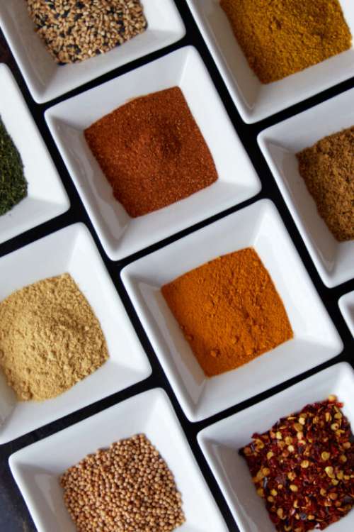 Colorful Spices Background No Cost Stock Image
