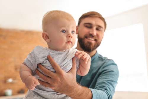Father and Baby No Cost Stock Image