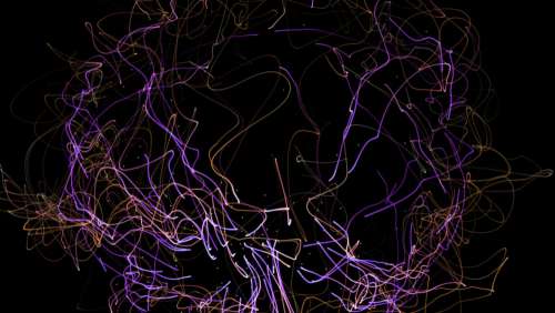 Abstract Flowing Laser No Cost Stock Image