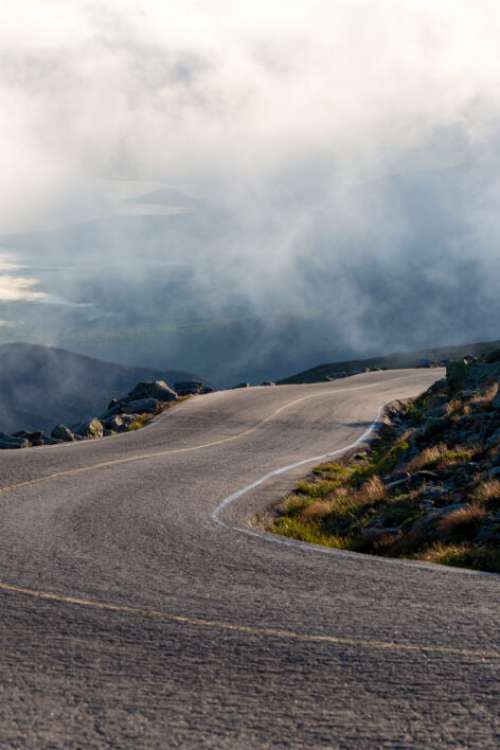 Misty Mountain Road No Cost Stock Image