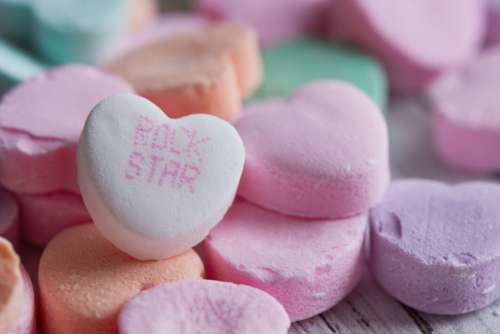 Heart Candy Background No Cost Stock Image