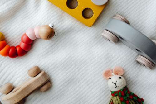 Eco-friendly plastic-free toys made from natural materials - wooden - for kids and toddlers