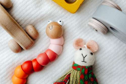 Eco-friendly plastic-free toys made from natural materials - wooden - for kids and toddlers