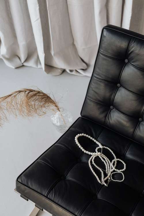 Contemporary interior - still life photography - linen curtains