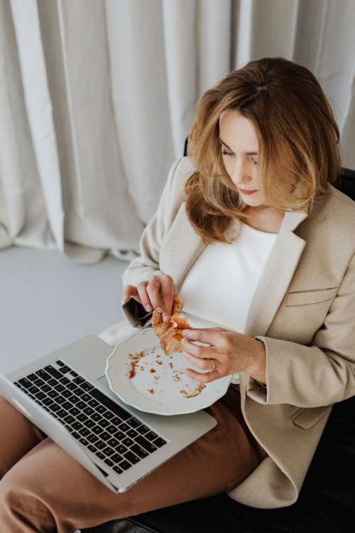 Elegant businesswoman in her office