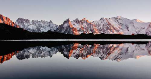 The mountain reflected