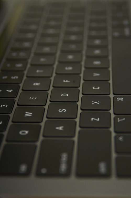 Close up Laptop Keyboard No Cost Stock Image