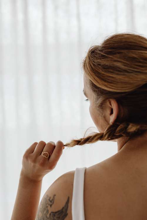 Brushing hair and making hairstyles - hair care