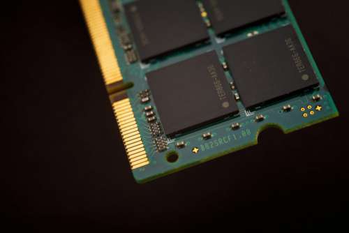 Memory Computer Chip No Cost Stock Image