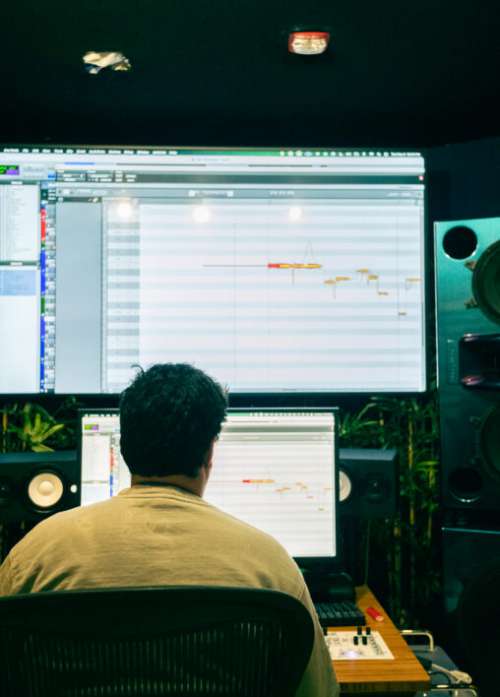 Recording Studio No Cost Stock Image