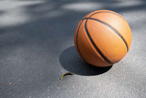 Basketball Ball Activity No Cost Stock Image