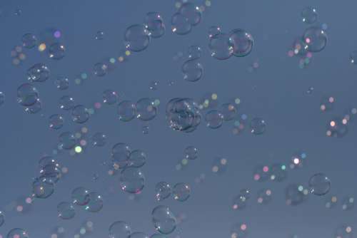Bubbles Background Sky No Cost Stock Image