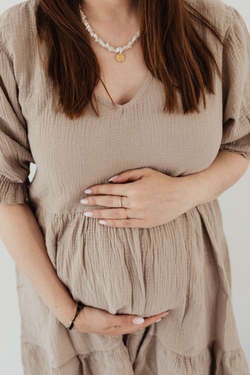 Pregnant woman - young mother - preparing for motherhood