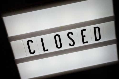 Closed Sign Background No Cost Stock Image