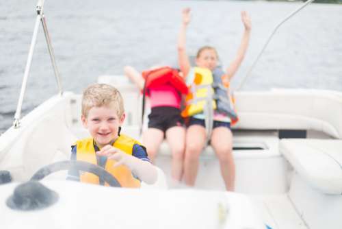 Children Boat Kids No Cost Stock Image
