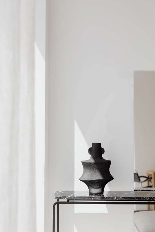 Modern interior - minimalism - marble furniture