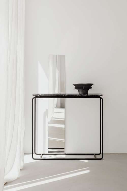 Modern interior - minimalism - marble furniture