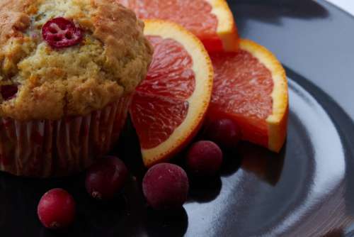 Baked Muffin Close No Cost Stock Image
