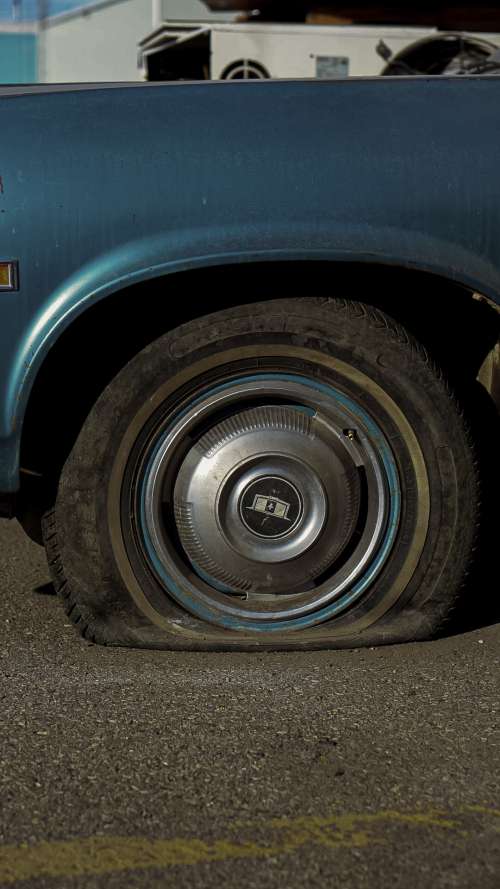 deflated tire
