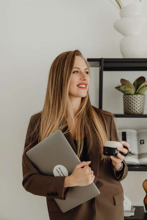 Young Architect Woman Portrait In Her Studio