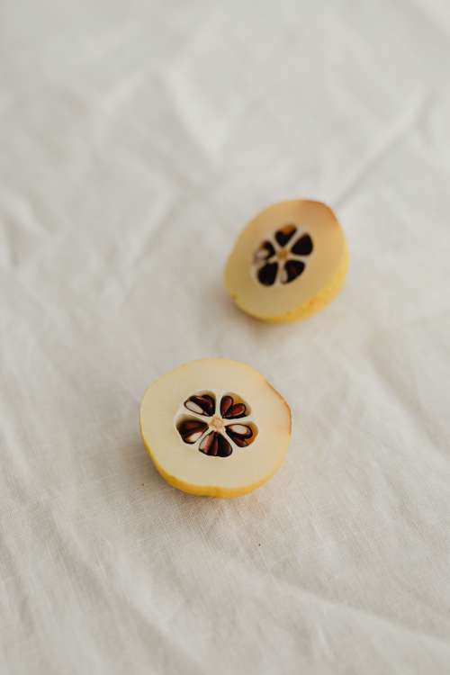 Japanese quince fruit - Chaenomeles - still life
