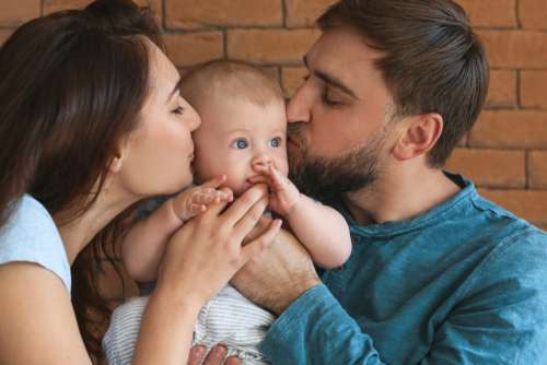 Young family baby No Cost Stock Image