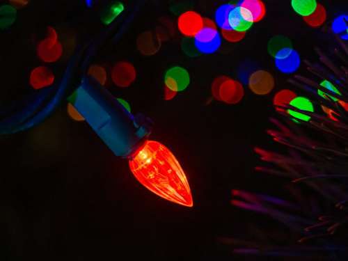 Christmas Holiday Light No Cost Stock Image