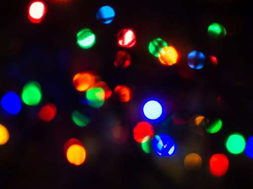 Bokeh Colorful Lights No Cost Stock Image