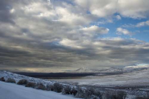 Scenic Winter Landscape No Cost Stock Image