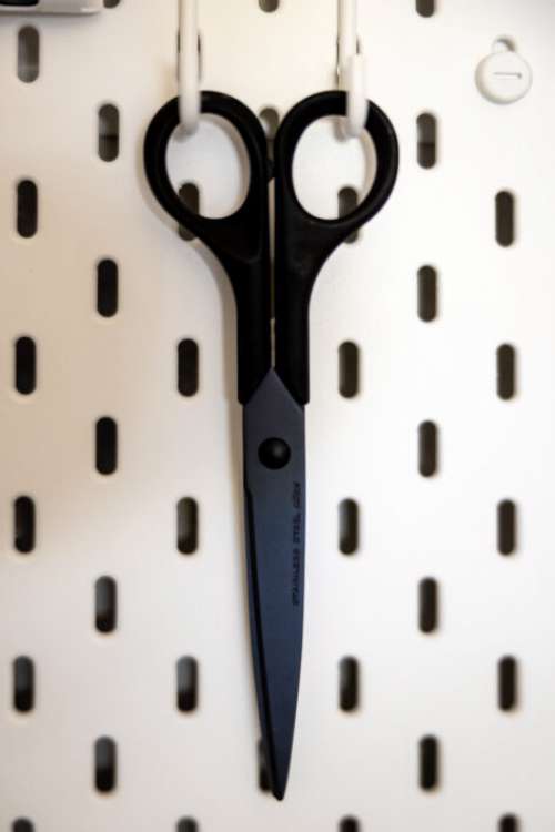 Scissors Tool Hanging Free Stock Photo