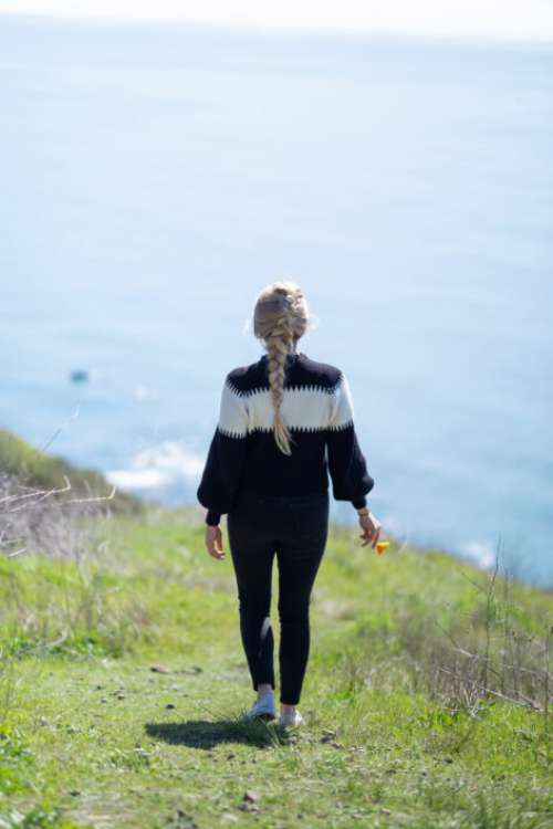 Woman Walking Away Free Stock Photo