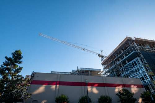 Construction Crane Building Free Stock Photo