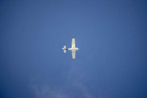 Airplane Sky Aviation Free Stock Photo