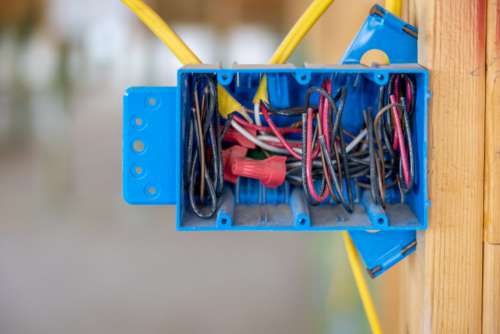 Electrical Box Wiring Free Stock Photo